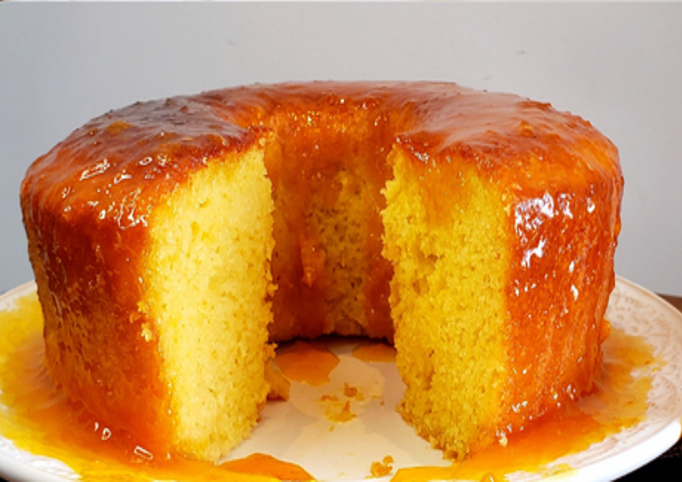 Bolo de Laranja com Calda