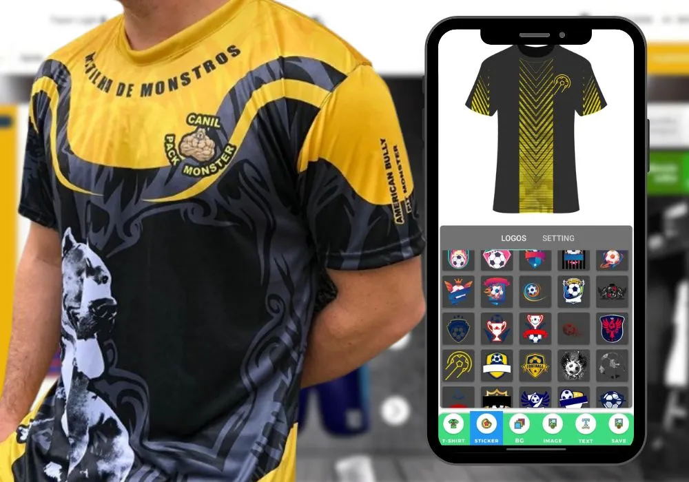 Como personalizar camisas de time pelo celular