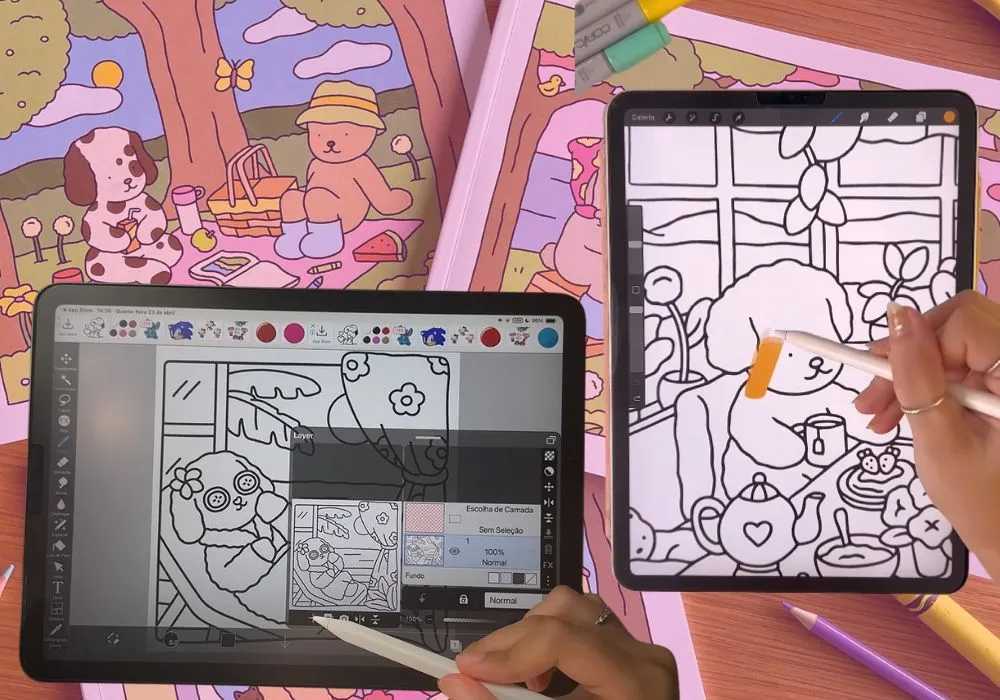 Aplicativo gratuito para pintar Bobbie Goods